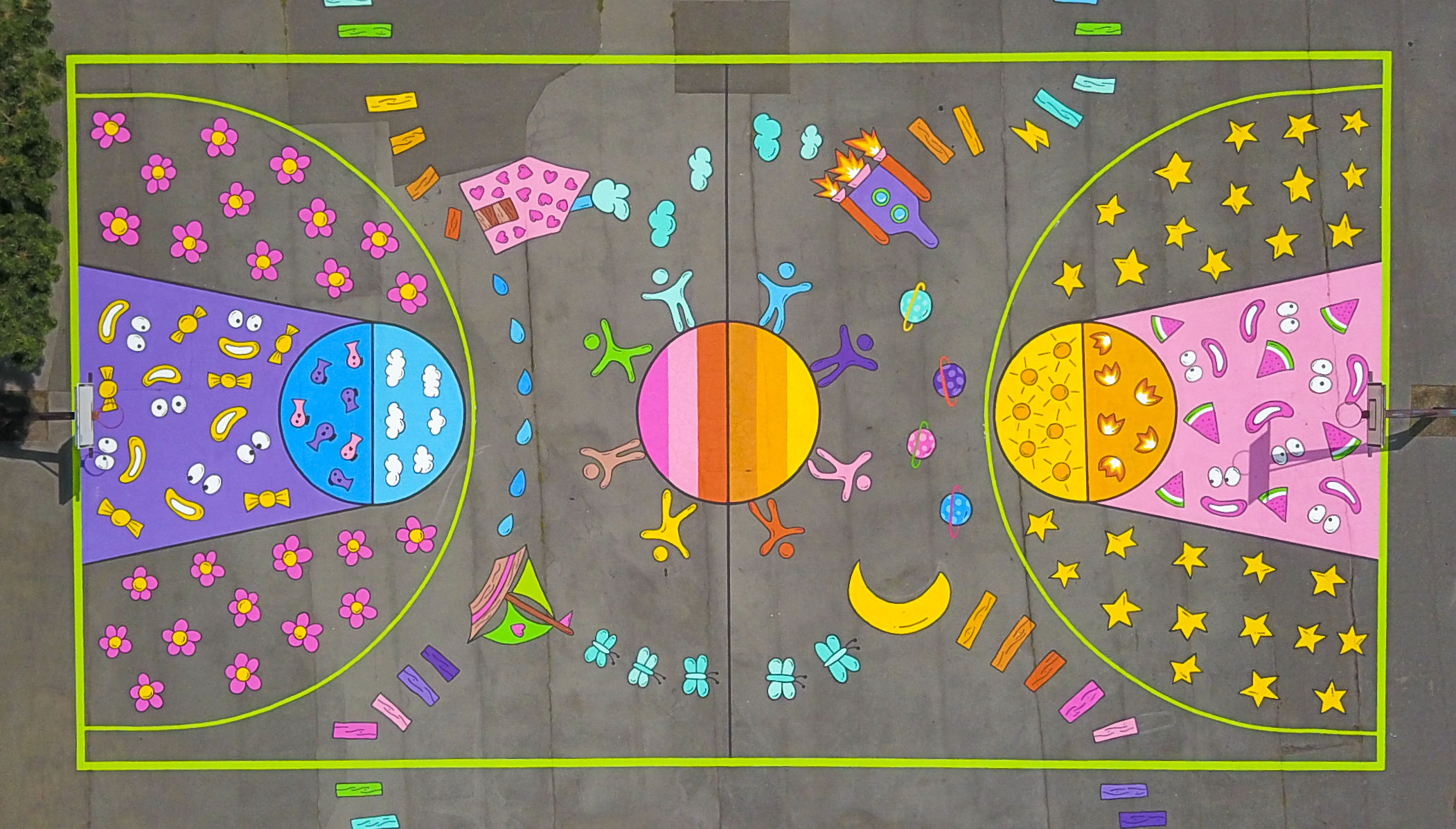 Photo illustrative d'une fresque